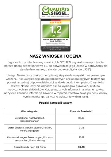 Pruebas del producto por DasQualitätssiegel.de